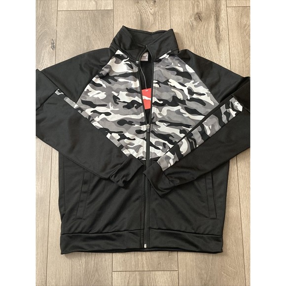 Puma Zip up Jackey Gray Camo Full zip mens size Medium NWT - Picture 1 of 6